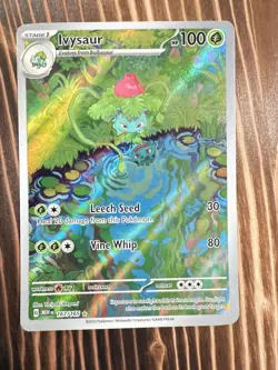 2023 POKEMON SV 151 - MEW EN #167/165 IVYSAUR ILLUSTRATION RARE - Image 1