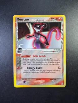 Pokemon Mewtwo 2005 EX Delta Species 12/113 Holo TCG - Image 1