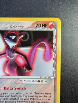 Pokemon Mewtwo 2005 EX Delta Species 12/113 Holo TCG - Image 3