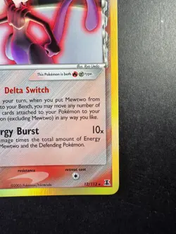 Pokemon Mewtwo 2005 EX Delta Species 12/113 Holo TCG - Image 5