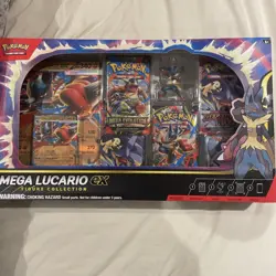 Pokemon TCG: Mega Lucario ex Figure Collection [NEW & SEALED] - Image 1