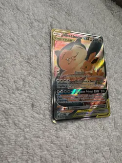 Eevee & Snorlax GX SM169 Tag Team Full Art Black Star Promo Pokemon TCG (NM) - Image 3