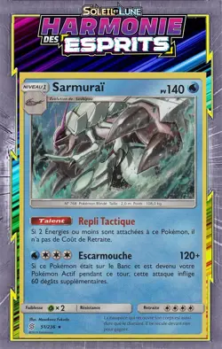 Sarmurai Holo - SL11:Harmonie Des Esprits- 51/236 -Carte Pokemon Neuve Francaise - Image 1