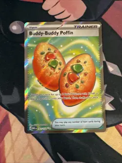 Pokemon Mega Evolution Buddy Buddy Poffin 167/132 Full Art Ultra Rare NM - Image 1