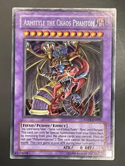 YUGIOH ARMITYLE THE CHAOS PHANTOM SECRET RARE V. GOOD CONDITION ANPR-EN091 - Image 1