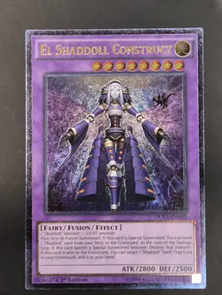 YUGIOH EL SHADDOLL CONSTRUCT ULTIMATE RARE 1ST EDITION NEAR MINT DUEA-EN049 - Image 1