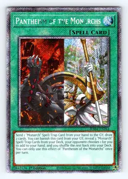 Yugioh Pantheism of the Monarchs RA04-EN261 Platinum Secret Rare - NM ?? - Image 1