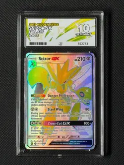 ACE 10 Scizor GX SV72/SV94 Pokemon Card Hidden Fates Shiny Vault GEM MINT - Image 1