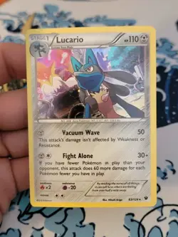 Lucario - 63/124 (Cosmos Holo) Swirl 063/124 Miscellaneous Cards & Products NM - Image 1