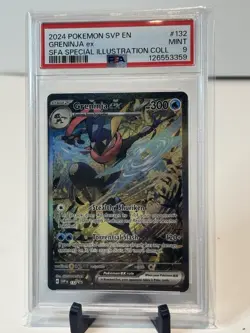 Greninja ex 132 Sv: Scarlet & Violet Promo Cards Holo PSA 9 - Image 1