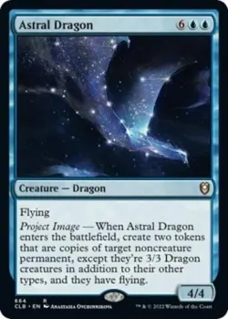 MTG English Astral Dragon NM Normal Commander Legends: Battle for Baldur's Gate - Image 1