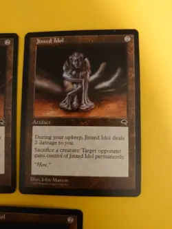 Jinxed Idol x3 Artifact Tempest. Old Vintage. Magic the Gathering 3 Card - Image 4