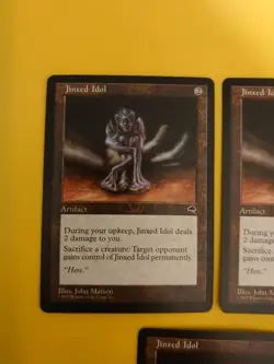 Jinxed Idol x3 Artifact Tempest. Old Vintage. Magic the Gathering 3 Card - Image 5