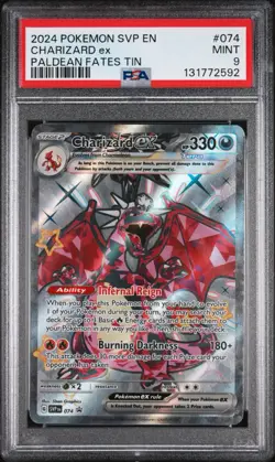 Charizard ex 074 Sv: Scarlet & Violet Promo Cards Holo PSA 9 - Image 1