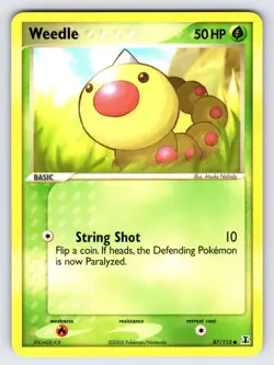Weedle 87/113 2005 EX Delta Species Pokemon Card TCG Nintendo Common - Nm/Vlp - Image 1