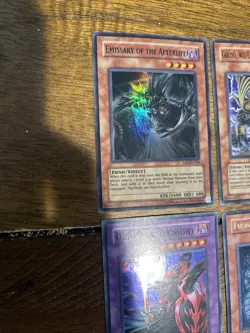 Yu-Gi-Oh! Card Lot 7 Holos 1 Basic Including Fusion, Dark Flare, Gravekeeper - Image 2