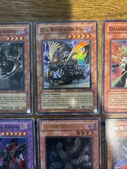 Yu-Gi-Oh! Card Lot 7 Holos 1 Basic Including Fusion, Dark Flare, Gravekeeper - Image 4