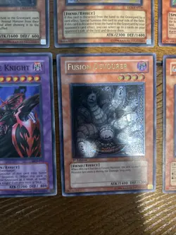 Yu-Gi-Oh! Card Lot 7 Holos 1 Basic Including Fusion, Dark Flare, Gravekeeper - Image 5