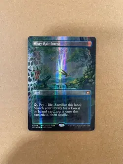 Magic The Gathering Misty Rainforest Borderless Dragonscale Foil Card Special Gu - Image 1