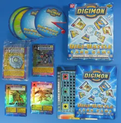 Digimon Digi-Battle Card Game Starter Set 1st Edition 2000 Ban Dai Upper Deck - Image 1