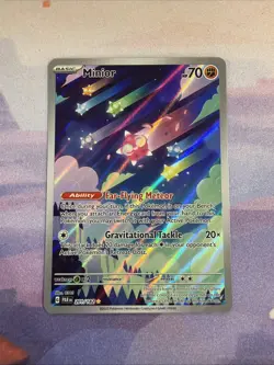 Pokemon TCG Minior Card 201/182 Paradox Rift Holo Illustration Rare NM Condition - Image 1