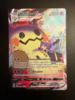 Pokemon Mimikyu VMAX Holo Ultra Rare TCG Card 2022 Brilliant Stars TG17/TG30- NM - Image 1