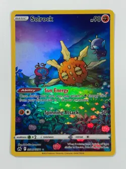 Pokemon Cards Solrock GG15/GG70 Crown Zenith Galarian Gallery Holo - Image 1