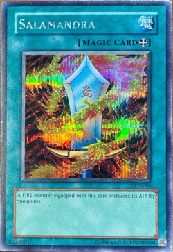 Salamandra DDS-006 Parallel Secret Rare Unlimited YuGiOh TCG Card - Image 1