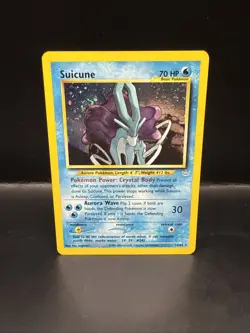 Pokemon TCG Suicune Neo Revelation Holo Card 14/64 Unlimited Rare Swirl - Image 5