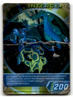 Bakugan HSP Gate Card - Intercept Holo Foil - Dragonoid Robotallion Serpenoid - Image 1
