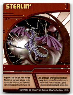 Bakugan Card - Stealin' (Wavern) - Ability - Battle Brawlers - Image 1