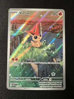 Pokemon TCG Victini Full Art Holo Black Star Promo Card 208 - Image 1