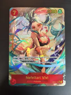 One Piece Card Game OP04-118 Nefeltari Vivi Sec Secret Alt EN - Image 1