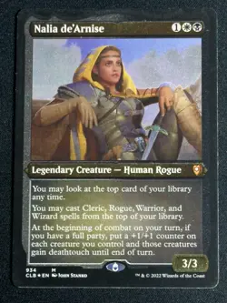 Magic the Gathering Battle for Baldur's Gate Nalia de'Arnise Thick Stock FOIL SP - Image 1