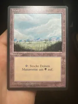 German FBB • Misprint Wald "Forest Plains" • NM / Unplayed • Mtg (862) - Image 1