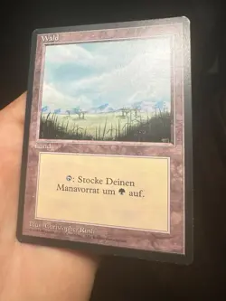 German FBB • Misprint Wald "Forest Plains" • NM / Unplayed • Mtg (862) - Image 2