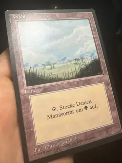 German FBB • Misprint Wald "Forest Plains" • NM / Unplayed • Mtg (862) - Image 4