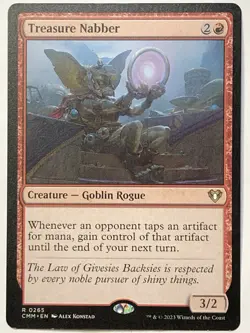 MTG TCG - Treasure Nabber 0265 Commander Masters - NM (Free Shipping $5+) - Image 1