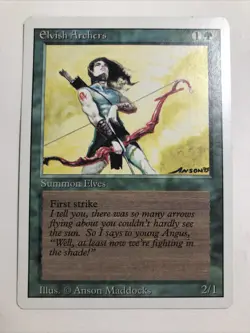 Elvish Archers - Revised Edition NM (Check Pics) MTG TCG 1993 - Image 1