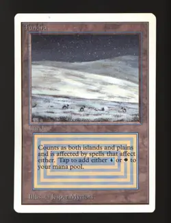 Magic MTG Unlimited Tundra MODERATELY PLAYED MP - Image 1