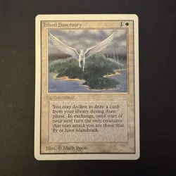 * UNLIMITED Island Sanctuary * NM+ NEVER PLAYED MTG Magic 1993 VINTAGE FAST SHIP - Image 1