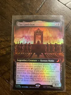 Fire Lord Ozai FOIL Extended Art 186 Avatar Eternal TLE MTG Mythic Unplayed Mint - Image 1