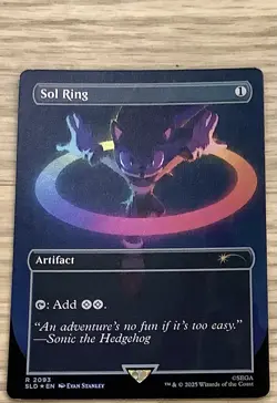 Sol Ring (2093) (Rainbow Foil) Secret Lair Drop Foil MTG NM Sonic The Hedgehog - Image 1