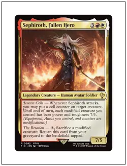 1x Sephiroth, Fallen Hero, Final Fantasy Commander, Magic MTG NM - Image 1