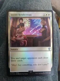 MTG FOIL Secret Rendezvous (#219) - FINAL FANTASY Commander #219 Pack Fresh - Image 1