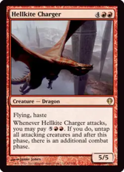 1x Hellkite Charger NM-Mint, English Archenemy MTG Magic - Image 1