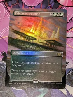 MTG FOIL BORDERLESS* Double Masters 22 Rare PRIVILEGED POSITION NM - Image 1
