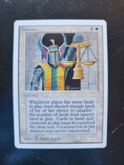 Balance Magic: The Gathering x1 Unlimited Edition Lightly Played English - Image 1