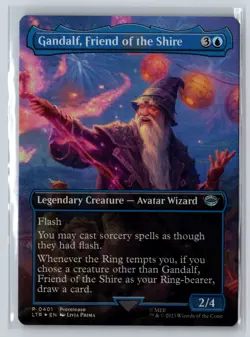 Gandalf, Friend of the Shire (Borderless) Holo U Universes Beyond: The Lord of t - Image 1