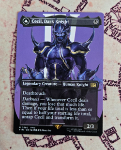 MTG Cecil, Dark Knight Borderless Extended Final Fantasy NM - Image 1